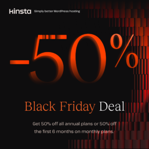 Kinsta black friday promotion