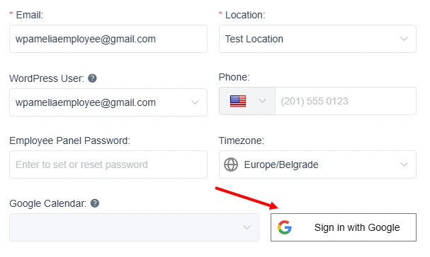 connect-calendar-backend Connecting employee Google Calendar in Amelia back-end