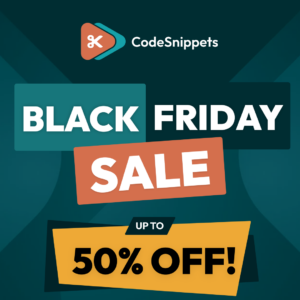 code snippets pro black friday