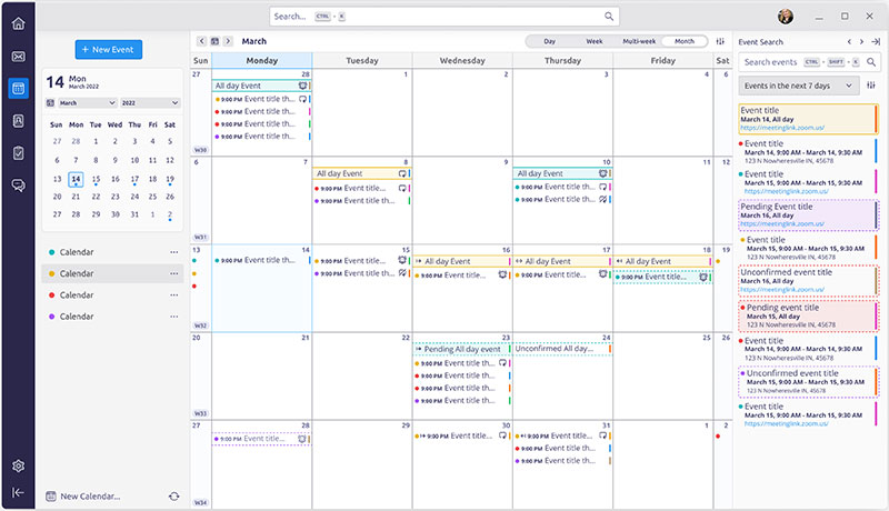Thunderbird Calendar