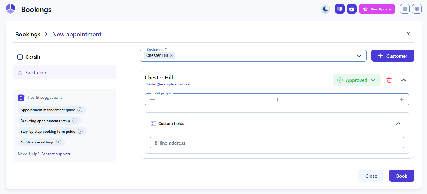 Creating appointments - Amelia WordPress Booking Plugin