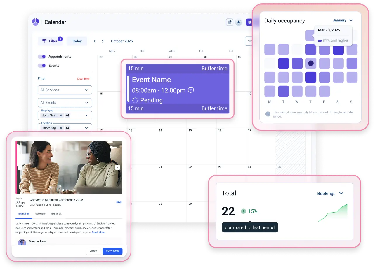 WordPress booking plugin for appointments and events