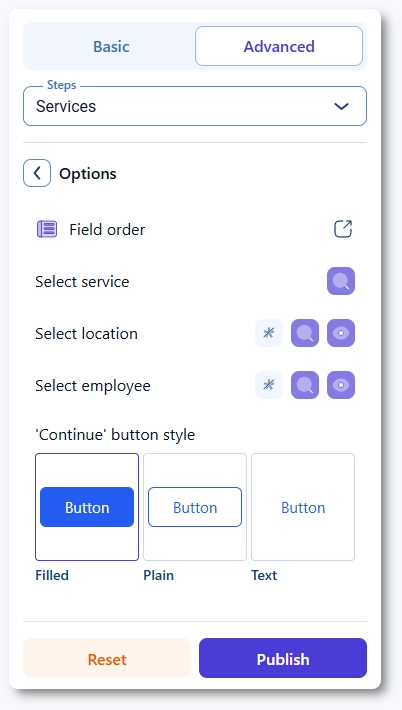 Step-by-step customization - Amelia WordPress Booking Plugin