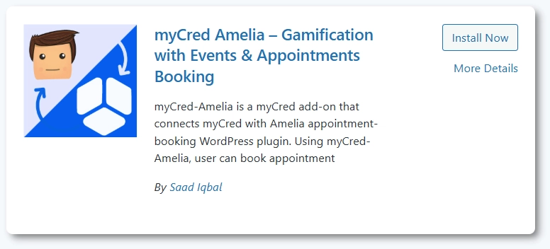 myCred–Ameliaアドオン（WordPressプラグイン一覧）