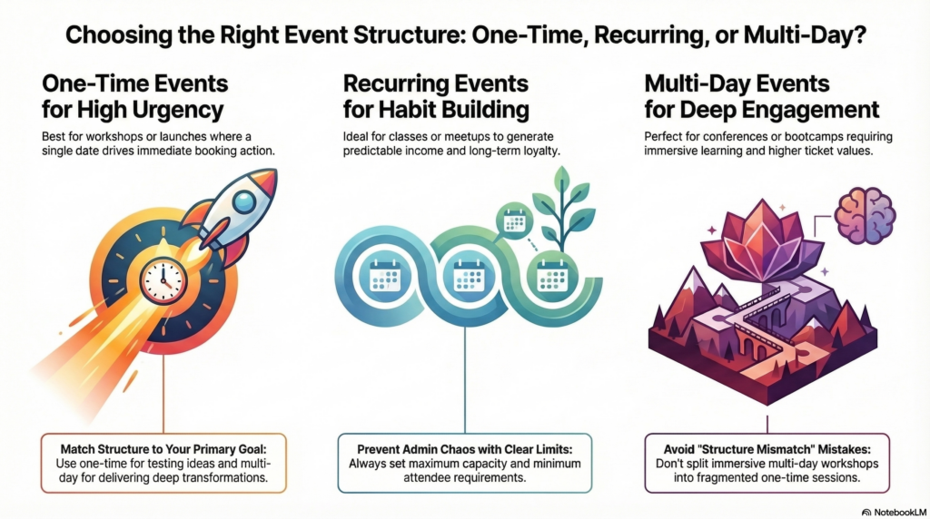 Generic Events Examples One-Time vs Recurring vs Multi-Day Events: How to Choose - Amelia ...