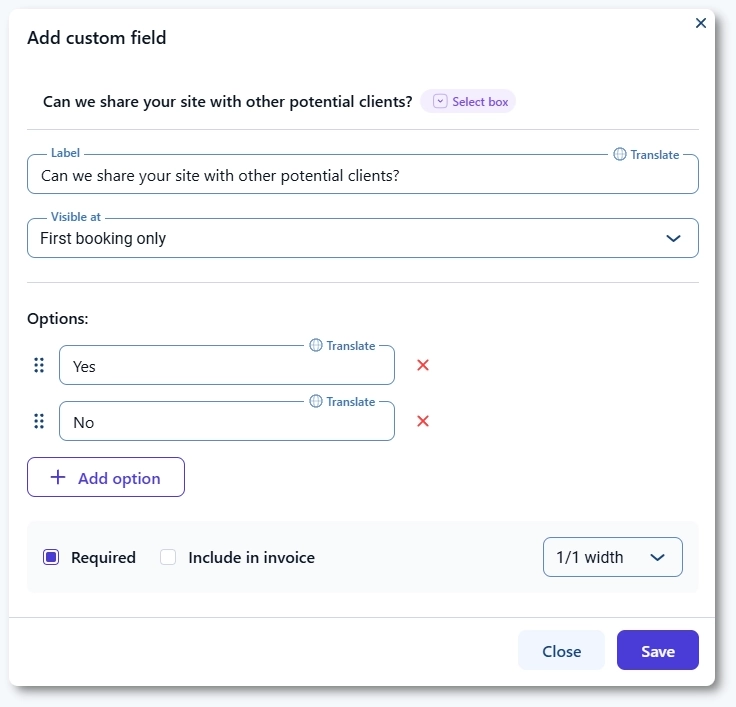 Customer custom fields - Amelia WordPress Booking Plugin