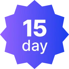 15 day money back guarantee badge