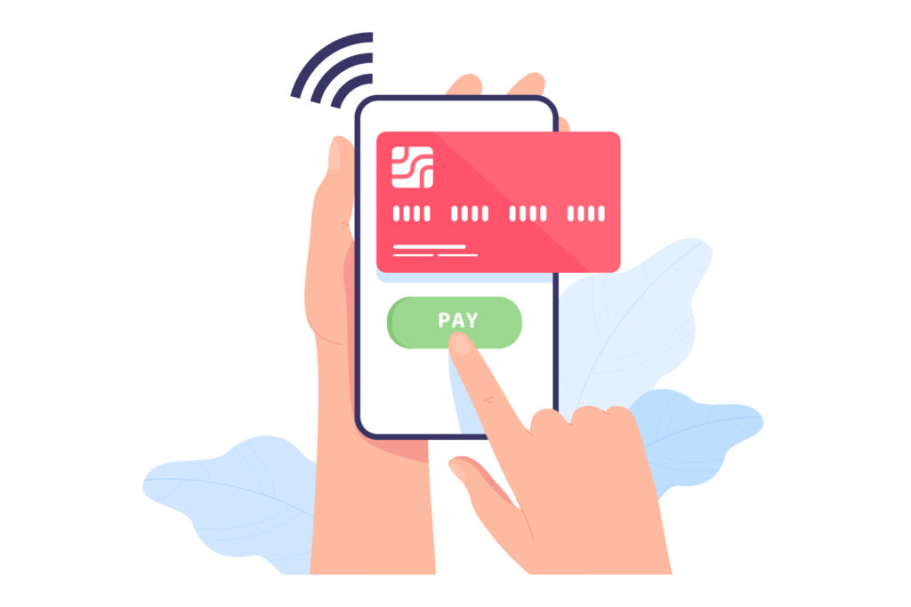 Paying for the service via link