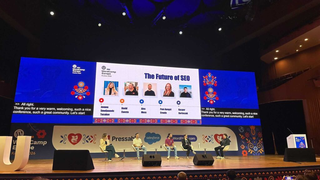 future of seo panel at wordcamp europe 2026 krakow