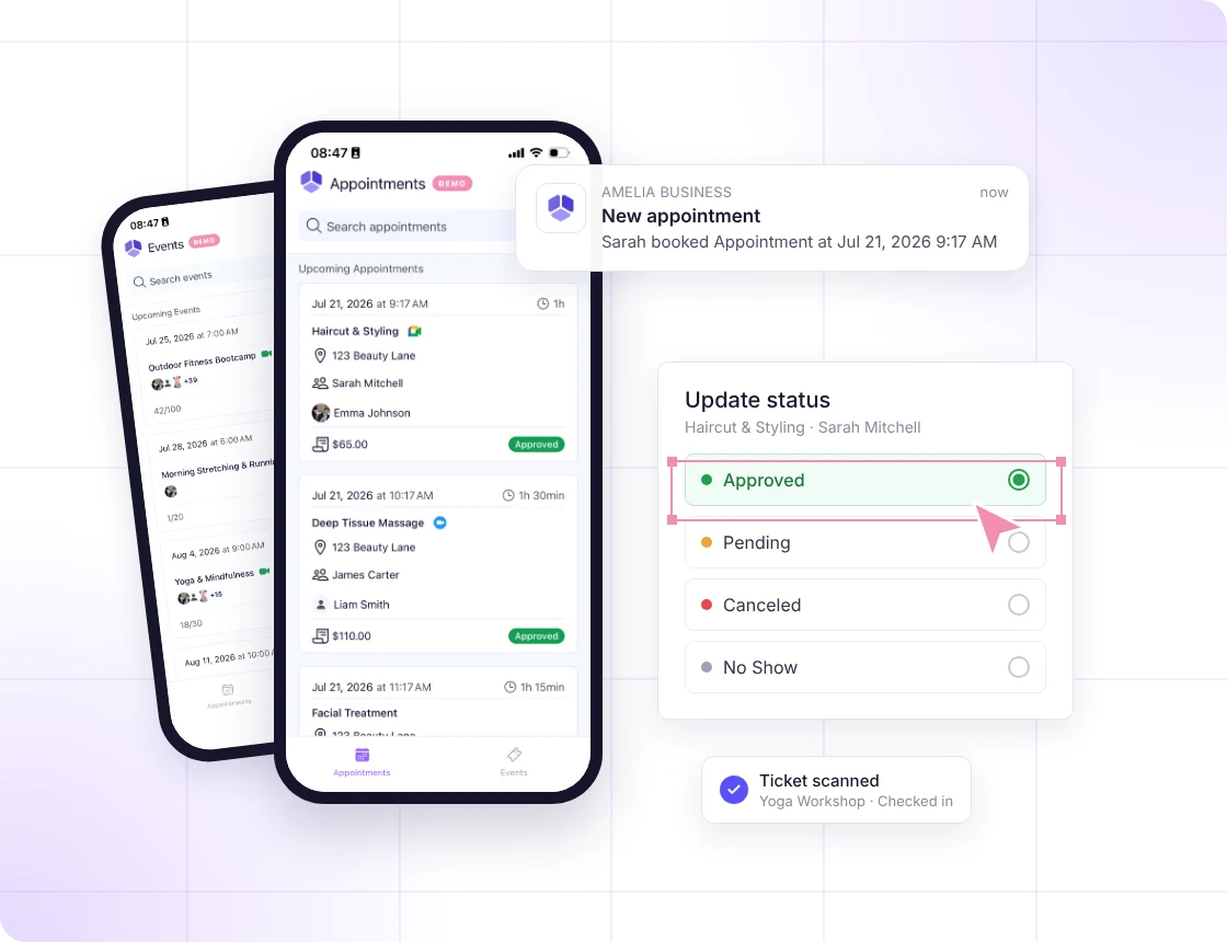 Your bookings, in your pocket